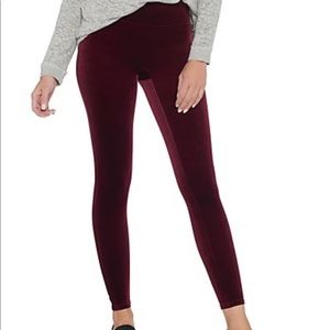 Spanx velvet leggings